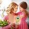 Mother’s Day Card Making Kit for Kids – 24 Sets DIY Flower Greeting Cards with Pom-Poms, Straws & Stickers, Spring Craft Activity for Classroom, School & Home Gifts for Mom